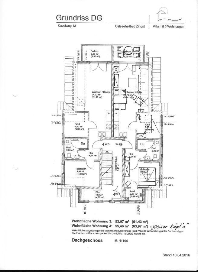 Kavelweg 13 Whg 4 - Kleiner Kaeptn Apartment Цингст Екстериор снимка